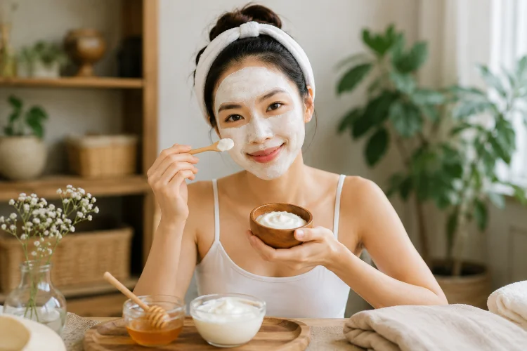 Yoghurt untuk Eksfoliasi Lembut